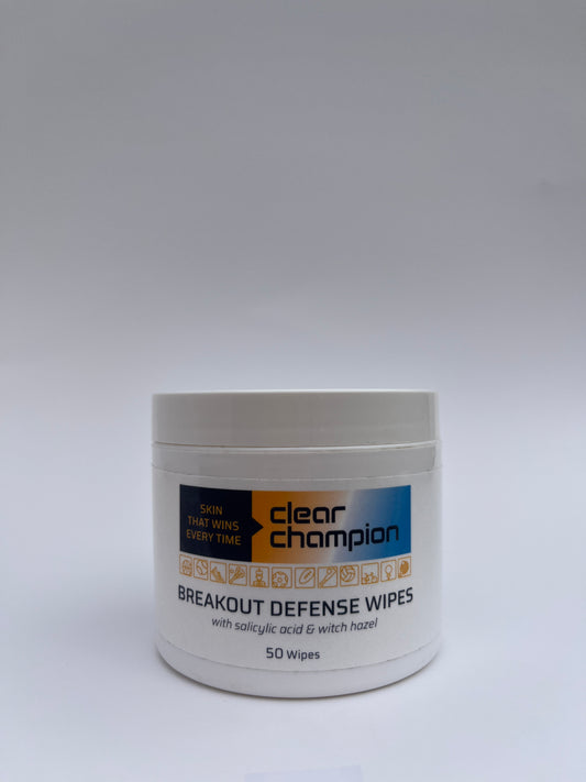 Salicylic acid wipes for acne prone teen athlete skin