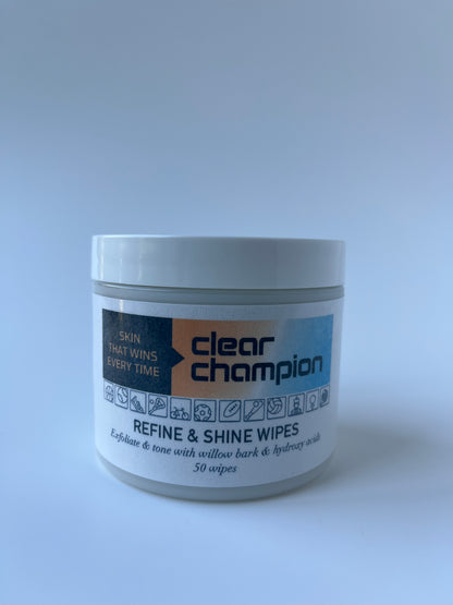 Refine & Shine Wipes that Exfoliate & Tone