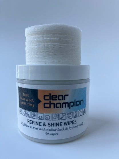 Refine & Shine Wipes that Exfoliate & Tone