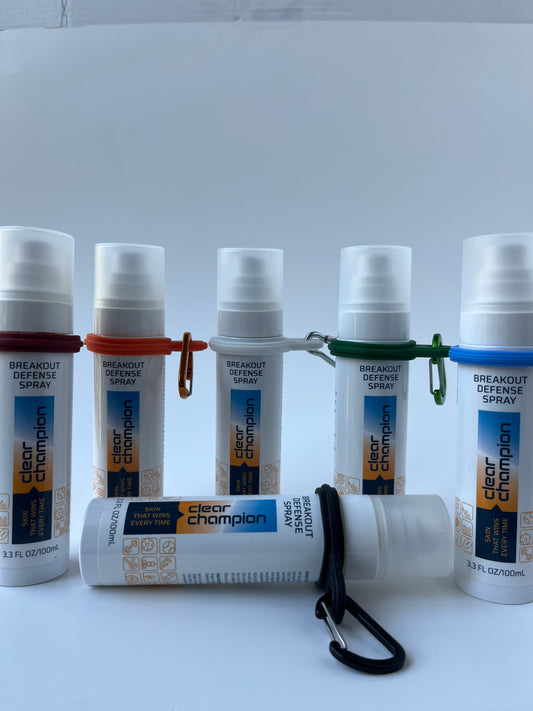 Bag Clip for Breakout Defense Spray and Mineral Tinted SPF 30 Face Lotion
