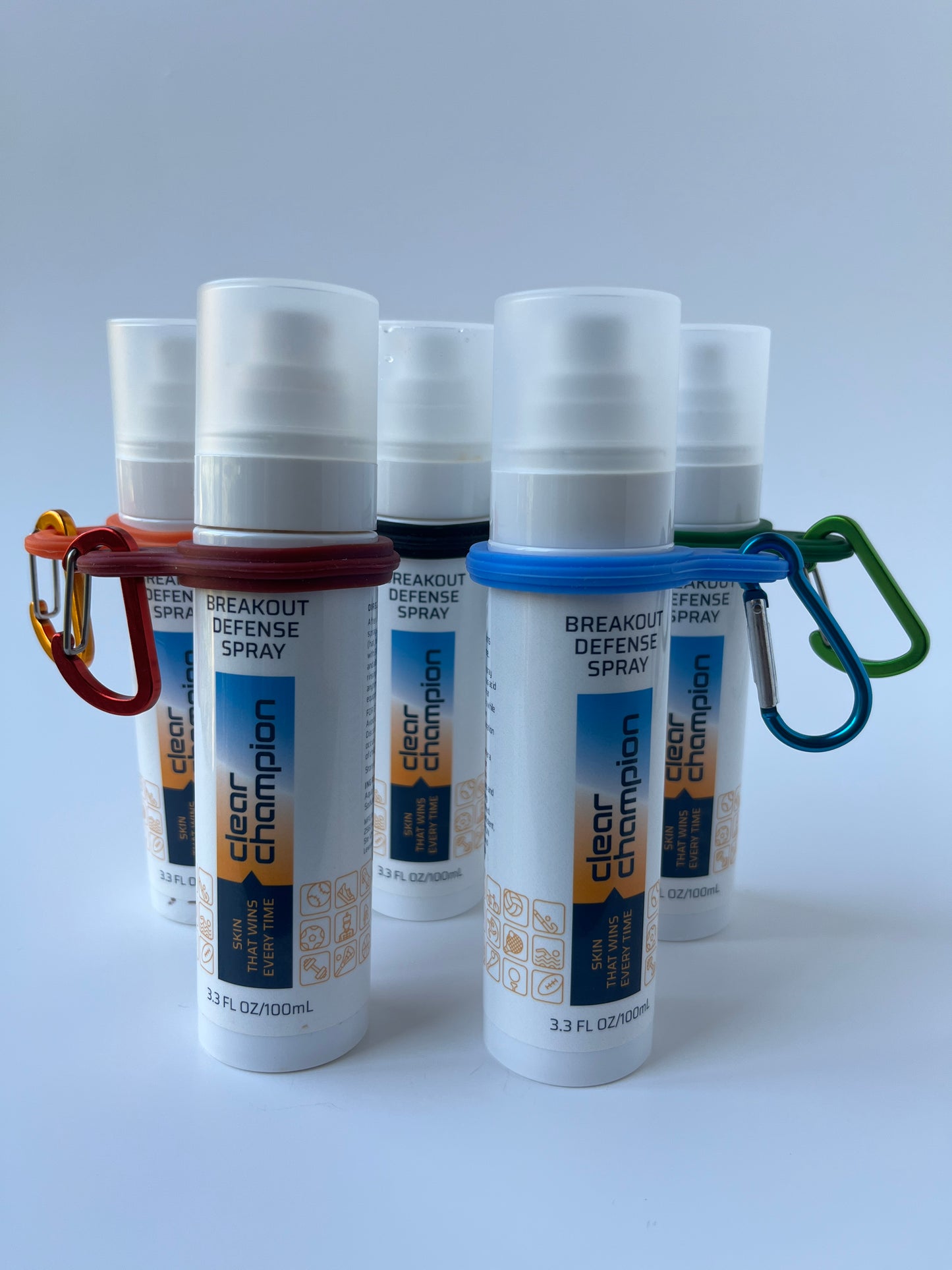 Bag Clip for Breakout Defense Spray and Mineral Tinted SPF 30 Face Lotion