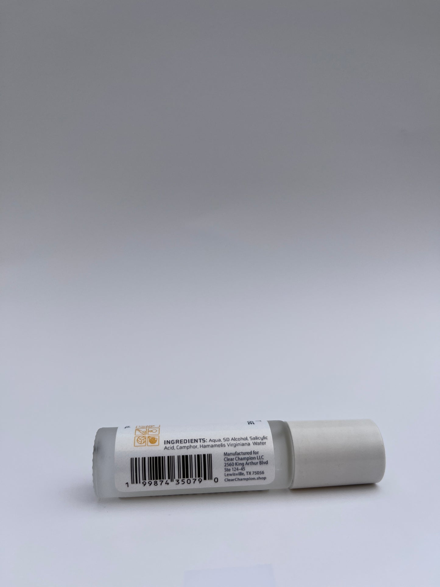 Precision acne treatment roller for teen athlete skin