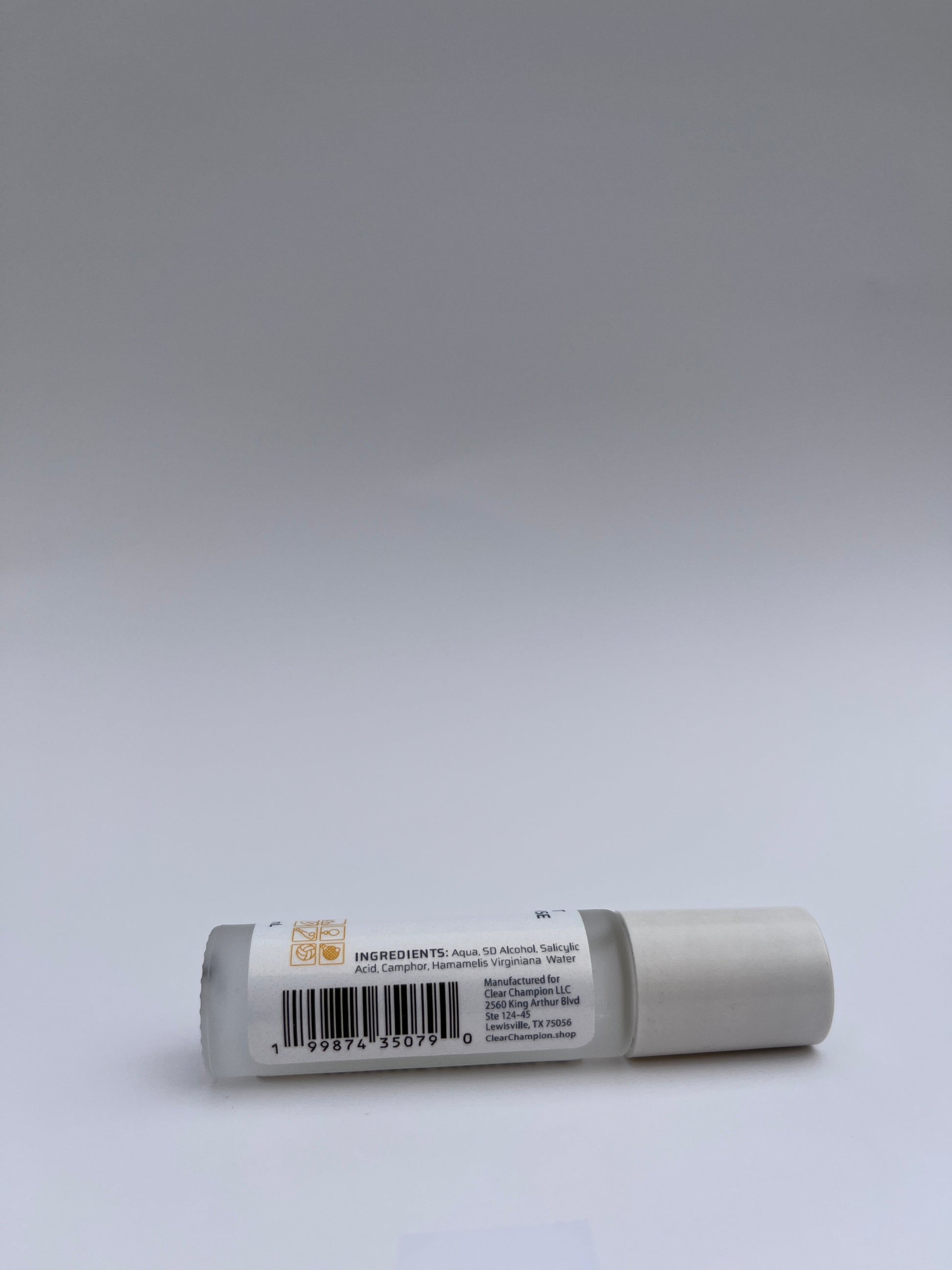 Precision acne treatment roller for teen athlete skin