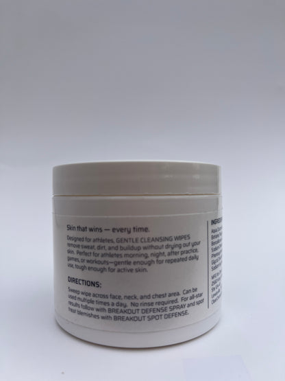 On the go cleansing wipes for sports bags and lockers