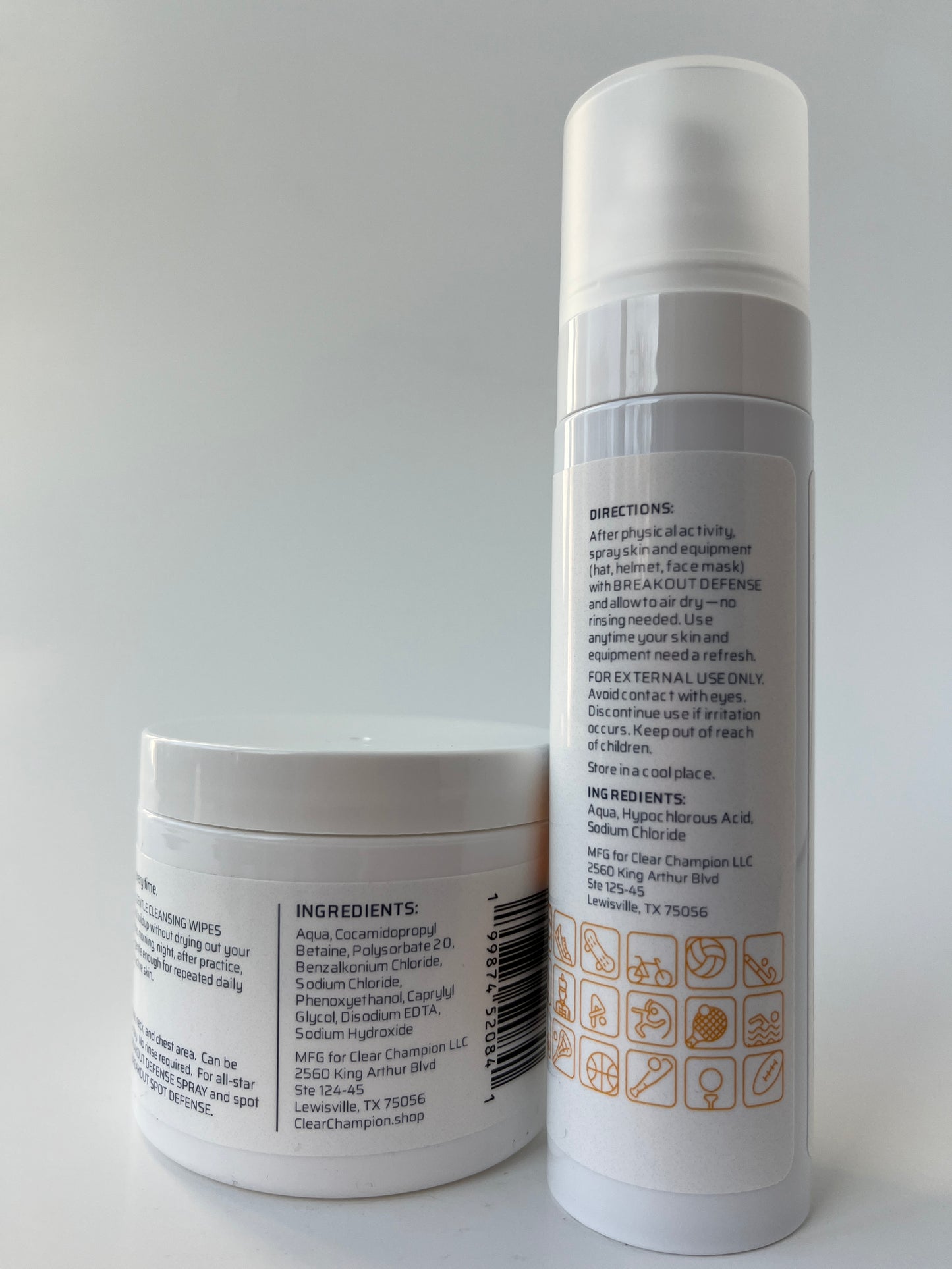 Teen athlete skincare duo for sweat and breakouts, blemishes