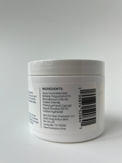 Gentle face wipes designed for teen athlete skin